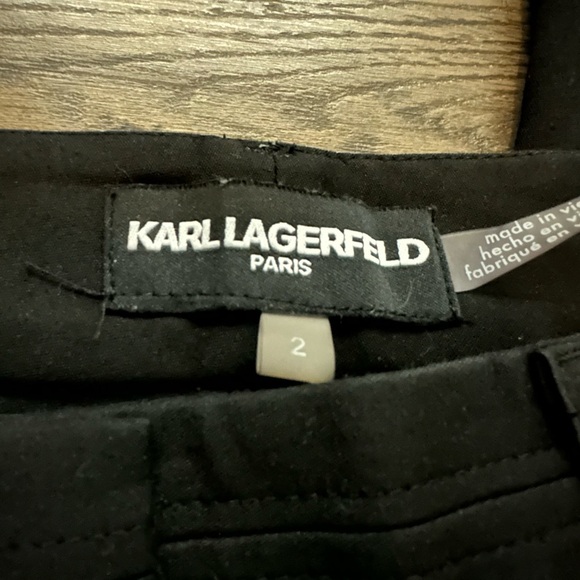 Karl Lagerfeld Classic Black Pants - Picture 1 of 2